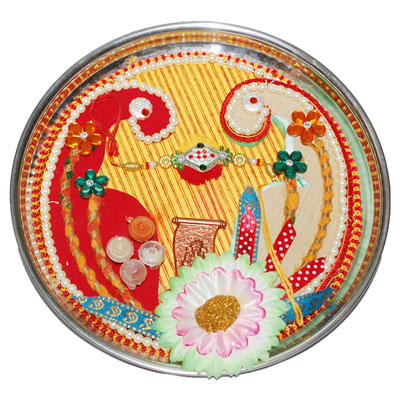 "Rakhi Thali - RT-2.. - Click here to View more details about this Product
